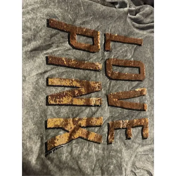 Vs pink y2k fur lined bling zip up hoodie jacket - Picture 2 of 7